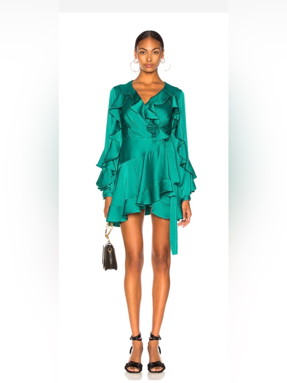 PatBo Emerald Ruffle Wrap Dress - Women
